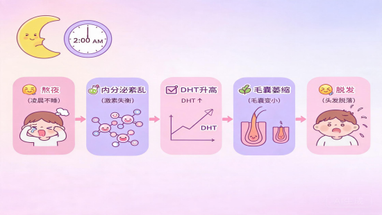 熬夜掉发不是吓吓你，科学解释来了